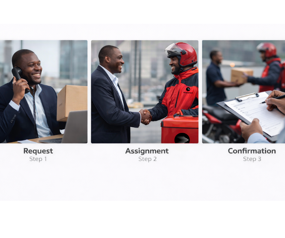 Corporate dispatch handshake